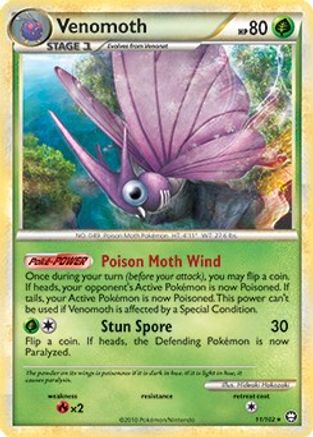 Deck Exclusives  011/102 Venomoth  - Rare