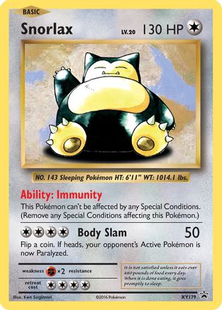XY Promos  XY179 Snorlax  - Holofoil - Promo