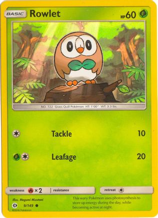 Miscellaneous Cards & Products  009/149 Rowlet  - Holofoil - Promo