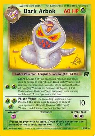 WoTC Promo  019/82 Dark Arbok [W Stamped]  - Promo