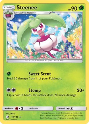 SM Base Set  019/149 Steenee  - Uncommon