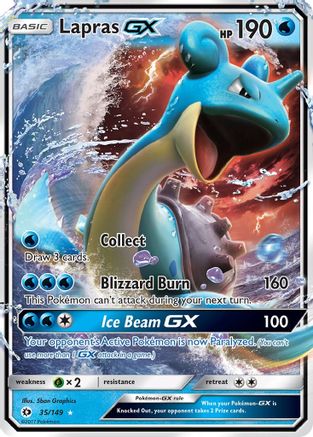 SM Base Set  035/149 Lapras GX  - Holofoil - Ultra Rare