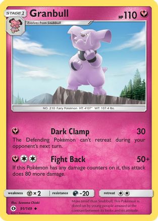 SM Base Set  091/149 Granbull  - Uncommon