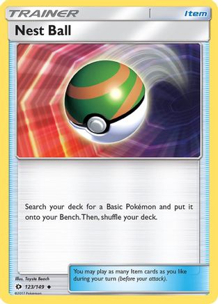 SM Base Set  123/149 Nest Ball  - Uncommon