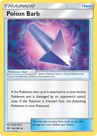 SM Base Set  124/149 Poison Barb  - Uncommon