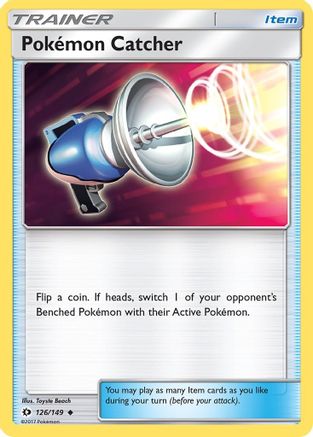 SM Base Set  126/149 Pokemon Catcher  - Reverse Holofoil - Uncommon