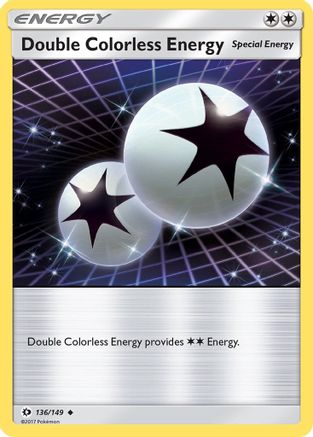 SM Base Set  136/149 Double Colorless Energy  - Reverse Holofoil - Uncommon