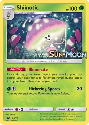 SM Promos  SM10 Shiinotic  - Holofoil - Promo