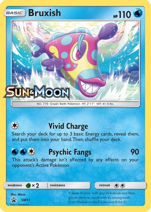 SM Promos  SM11 Bruxish  - Holofoil - Promo