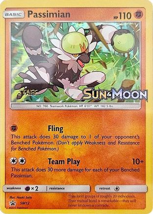SM Promos  Passimian - SM12 (Prerelease) [Staff]  - Holofoil - Promo
