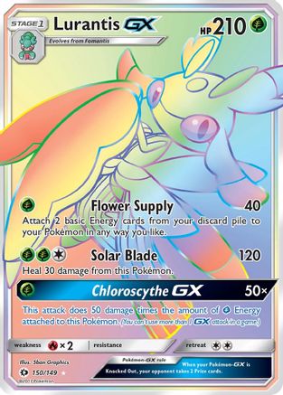 SM Base Set  150/149 Lurantis GX (Secret)  - Holofoil - Secret Rare
