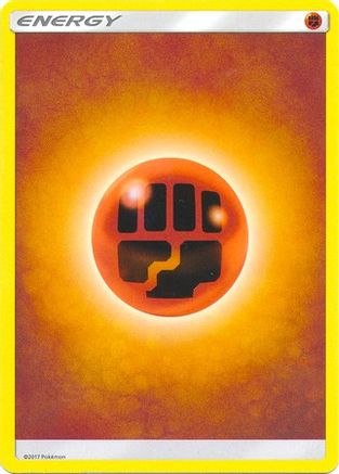 SM Base Set  169 Fighting Energy (2017 Unnumbered)  - Reverse Holofoil - Common
