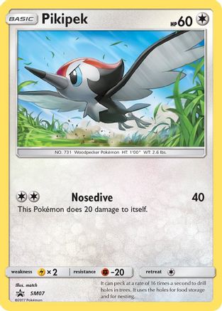 SM Promos  SM07 Pikipek  - Holofoil - Promo