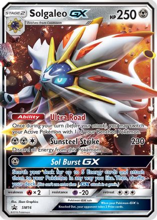SM Promos  SM16 Solgaleo GX  - Holofoil - Promo