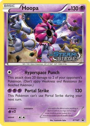 XY Promos  XY147 Hoopa (XY Steam Siege Prerelease)  - Holofoil - Promo