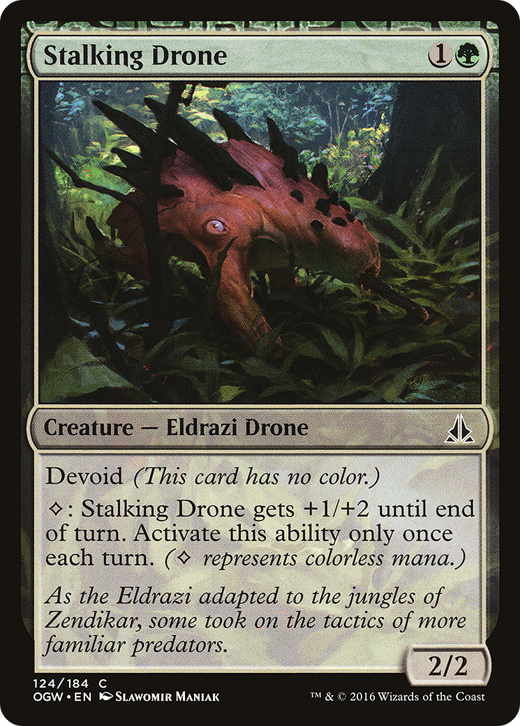 Oath of the Gatewatch - (OGW-124) - Stalking Drone: (devoid)