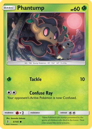 SM  Guardians Rising  006/145 Phantump  - Common