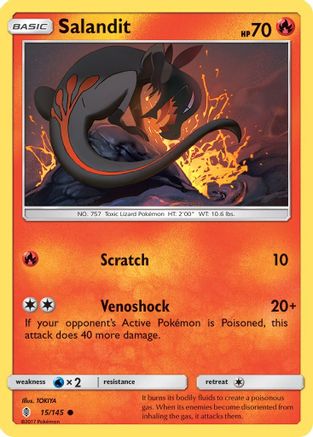 SM  Guardians Rising  015/145 Salandit  - Common
