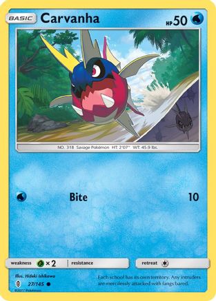 SM  Guardians Rising  027 Carvanha  - Common