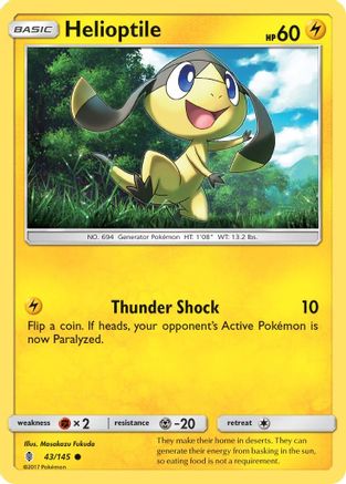 SM  Guardians Rising  043 Helioptile  - Common