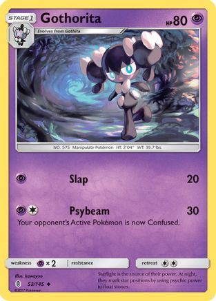 SM  Guardians Rising  053/145 Gothorita  - Reverse Holofoil - Uncommon