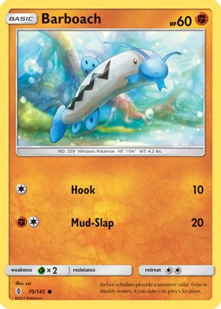 SM  Guardians Rising  070 Barboach  - Reverse Holofoil - Common
