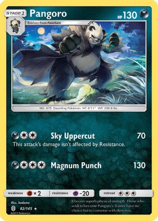 SM  Guardians Rising  082 Pangoro  - Rare