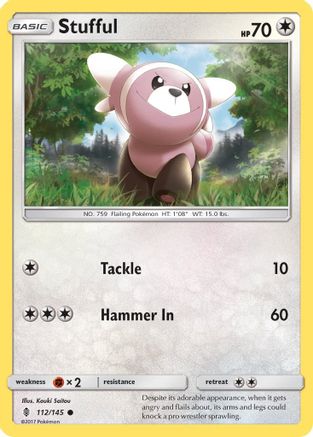 SM  Guardians Rising  112/145 Stufful  - Common
