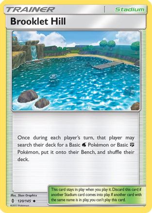 SM  Guardians Rising  120/145 Brooklet Hill  - Reverse Holofoil - Uncommon