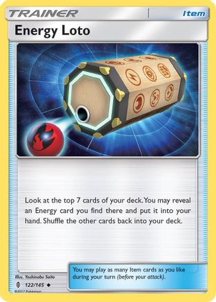 SM  Guardians Rising  122/145 Energy Loto  - Reverse Holofoil - Uncommon