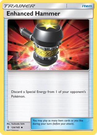 SM  Guardians Rising  124/145 Enhanced Hammer  - Reverse Holofoil - Uncommon