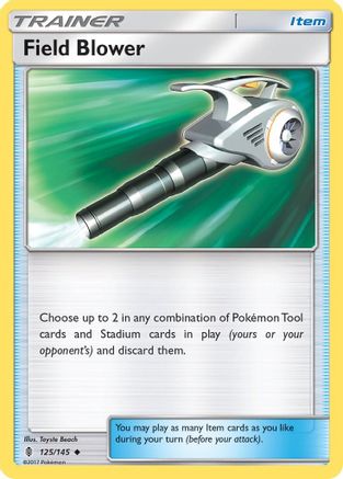 SM  Guardians Rising  125/145 Field Blower  - Reverse Holofoil - Uncommon