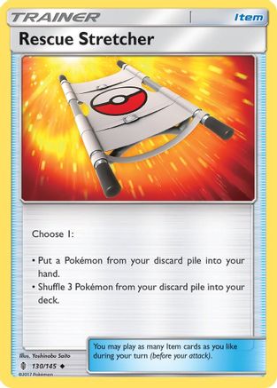 SM  Guardians Rising  130/145 Rescue Stretcher  - Reverse Holofoil - Uncommon