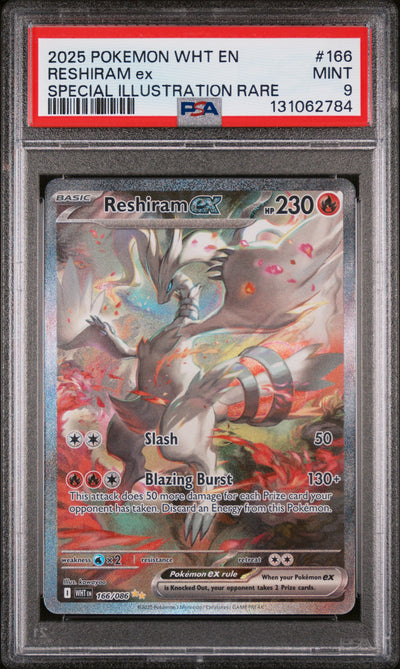 SV White Flare  166/086 PSA9 #131062784 Reshiram ex  - Holofoil - Special Illustration Rare