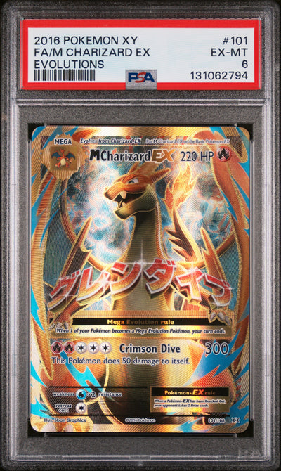 XY  Evolutions  101/108 M PSA6 #131062794 Charizard EX (Full Art)  - Holofoil - Ultra Rare