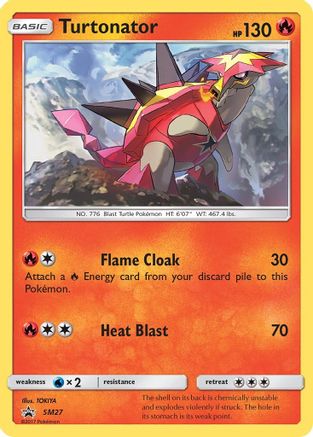 SM Promos  SM27 Turtonator  - Holofoil - Promo