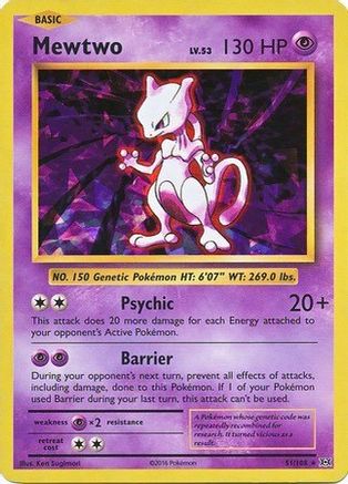 Deck Exclusives  051/108 Mewtwo  - Holofoil - Holo Rare