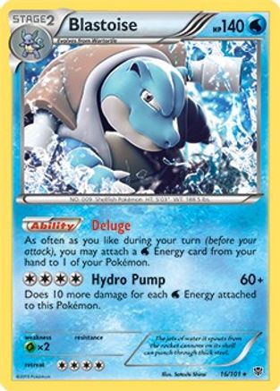 Deck Exclusives  016/101 Blastoise  - Rare