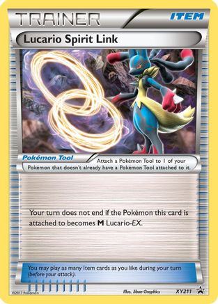 XY Promos  XY211 Lucario Spirit Link  - Promo