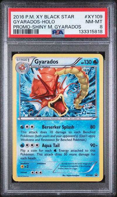 XY Promos  XY109 PSA8 #133315818 Gyarados  - Holofoil - Promo