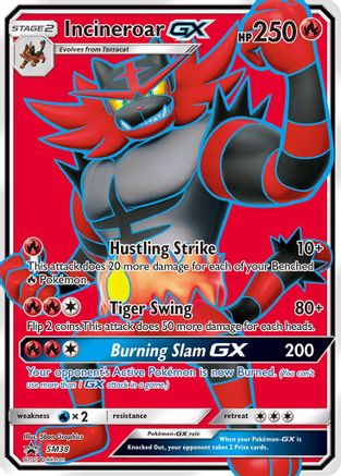 SM Promos  SM38 Incineroar GX  - Holofoil - Promo