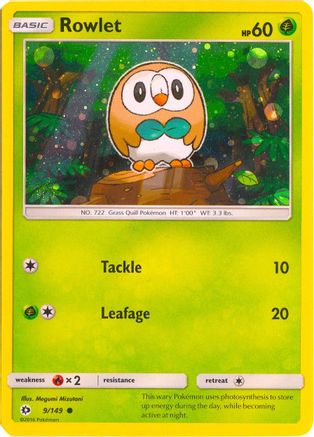 Miscellaneous Cards & Products  009/149 Rowlet  - Holofoil - Promo