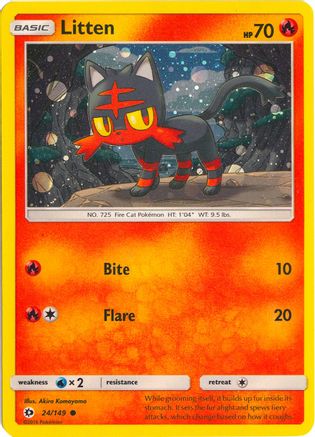 Miscellaneous Cards & Products  024/149 Litten  - Holofoil - Promo