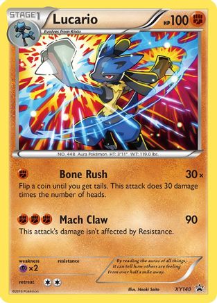 XY Promos  XY140 Lucario  - Holofoil - Promo
