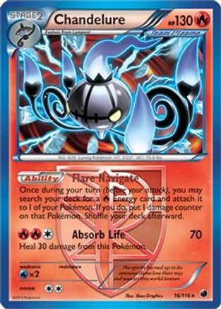 Deck Exclusives  016/116 Chandelure  - Rare