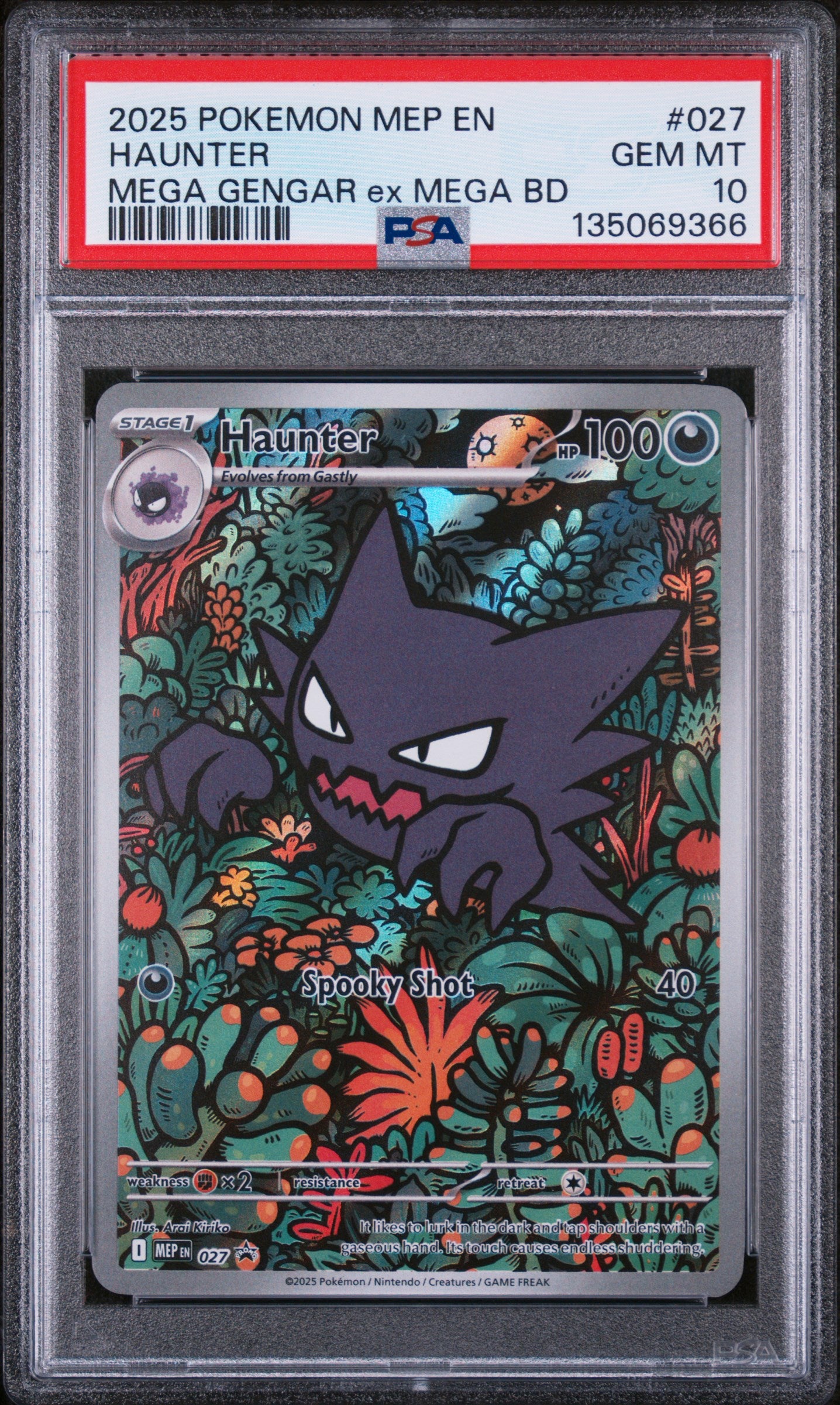 ME Mega Evolution Promo  027 PSA10 #135069366 Haunter  - Holofoil - Illustration Rare