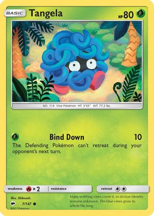 SM  Burning Shadows  007/147 Tangela  - Common