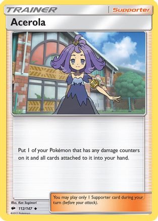 SM  Burning Shadows  112/147 Acerola  - Uncommon