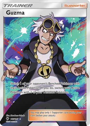 SM  Burning Shadows  143/147 Guzma (Full Art)  - Holofoil - Ultra Rare
