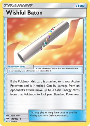 SM  Burning Shadows  128/147 Wishful Baton  - Uncommon